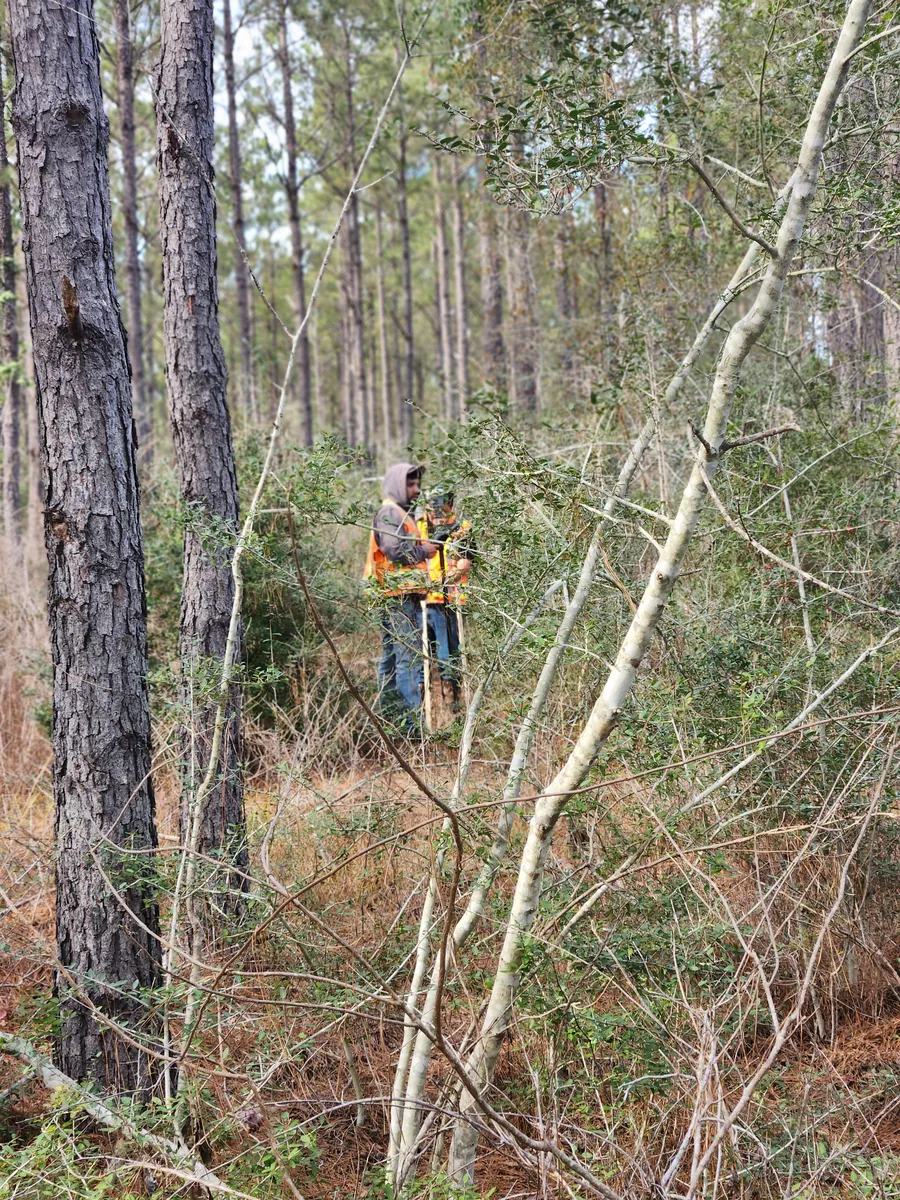 BTP as-built survey field documentation in Texas